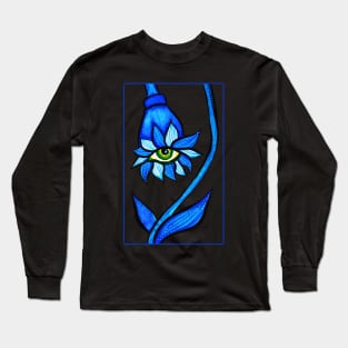 Spooky Creepy Eye Flower Horror Long Sleeve T-Shirt